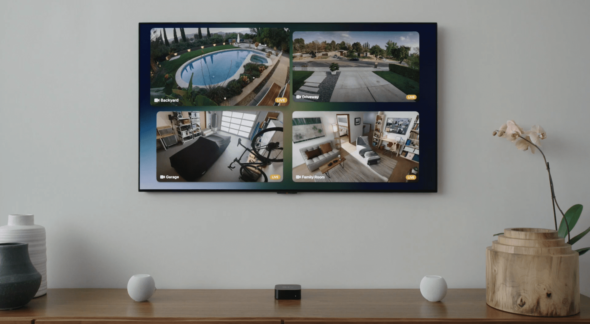 Homekit iOS15 Multi Camera display in Apple TV