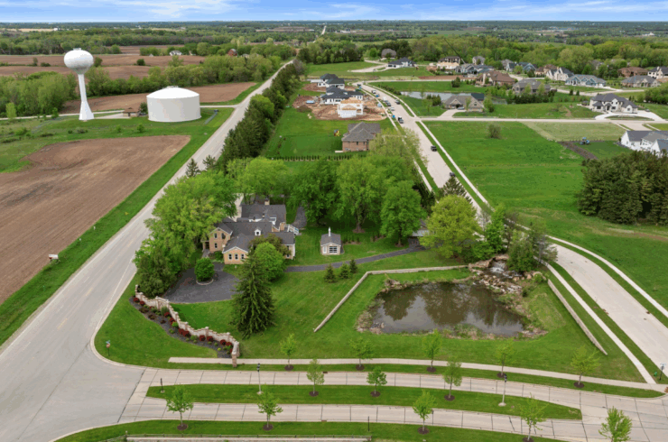 This shows the entire acreage of the property