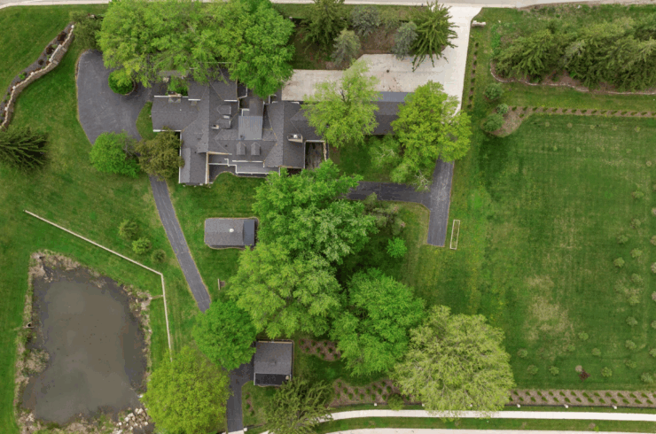 alternative top down view of the property