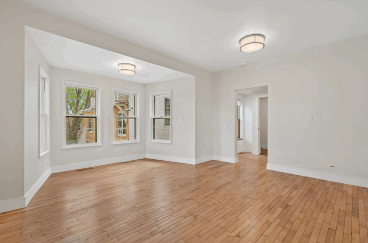 Bedroom 1 - on the main floor - with a full bath and walk in closet.