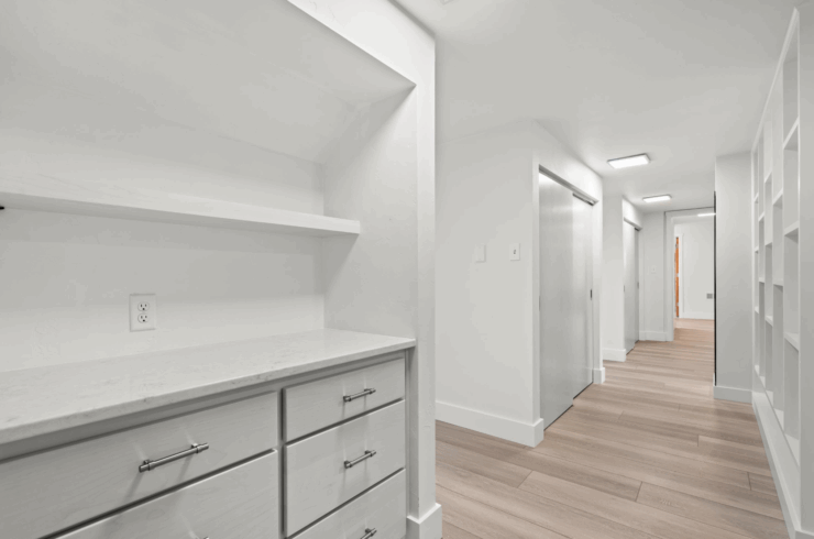 The main closet attached to the primary bedroom is huge