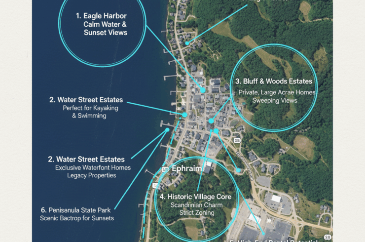 Find Your Dream Ephraim luxury homes – Private & Exclusive (Waterfront)